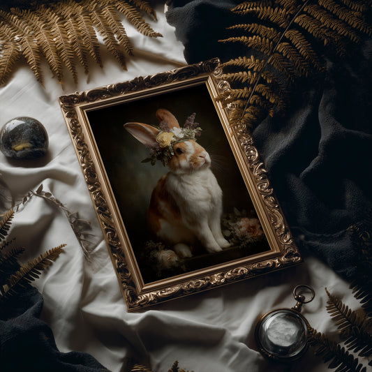 Floral Crown Graces Gentle Creature