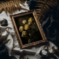 Faded Gold Against Midnight Walls