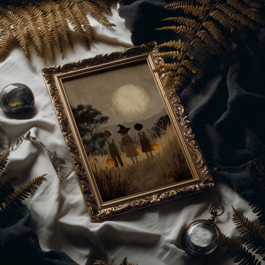 Moonlit Adventure Awaits Three Friends