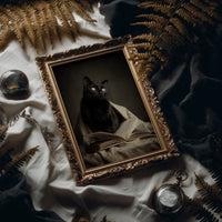 Midnight Scholar With Luminous Eyes