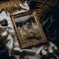 Summer Girls Rush Toward Mountains