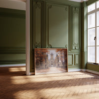 Amber Leaves Frame Ancient Halls