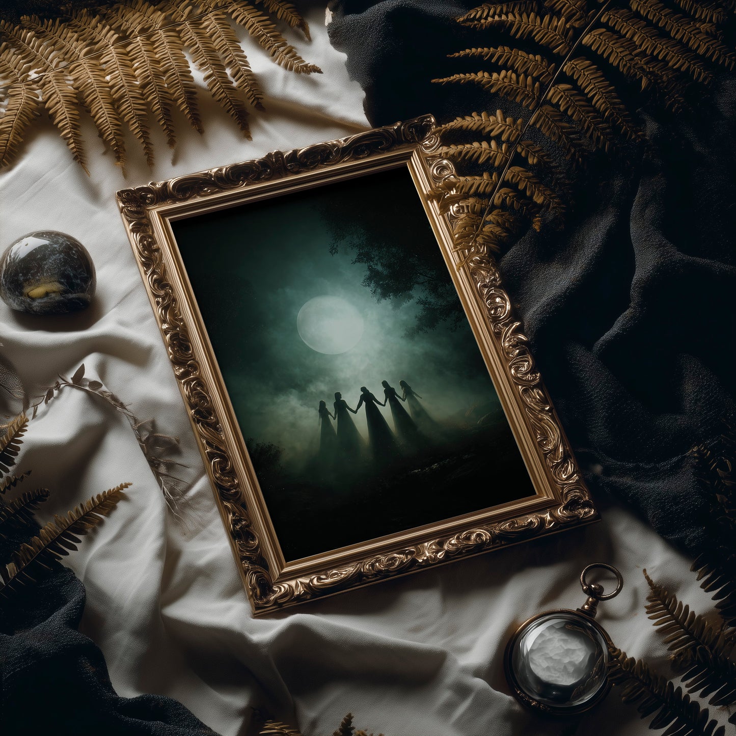 Moonlit Circle Of Ancient Ritual