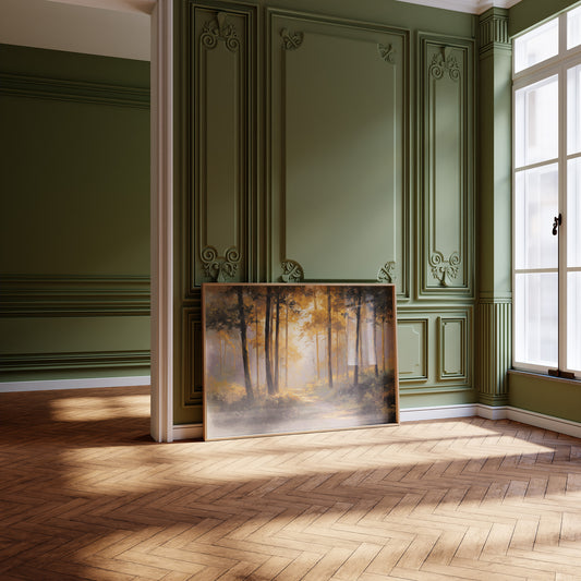 Forest Path Bathed In Light