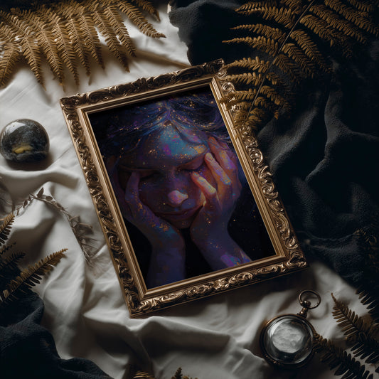 Cosmos Held Between Fingers