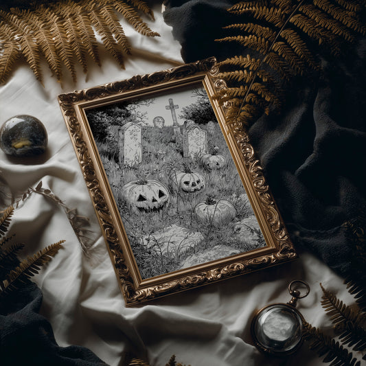 Midnight Grins Among Stone Memories