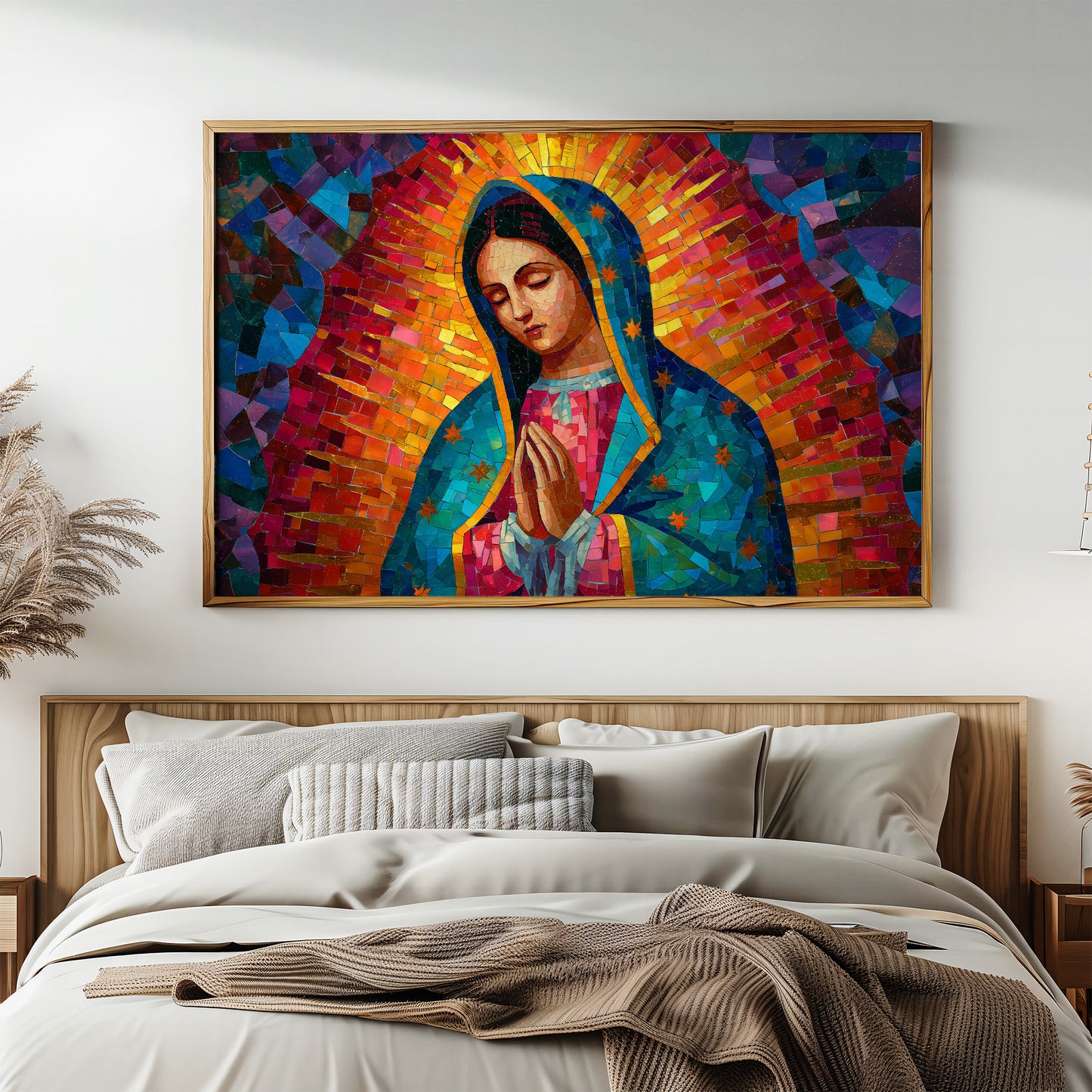 Mosaic Prayer In Vibrant Hues
