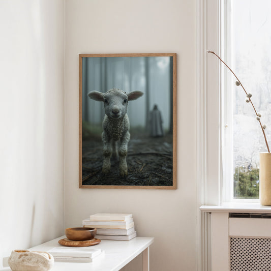 Innocent Steps In Foggy Forest