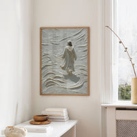 Solitary Path Through Textured Waves