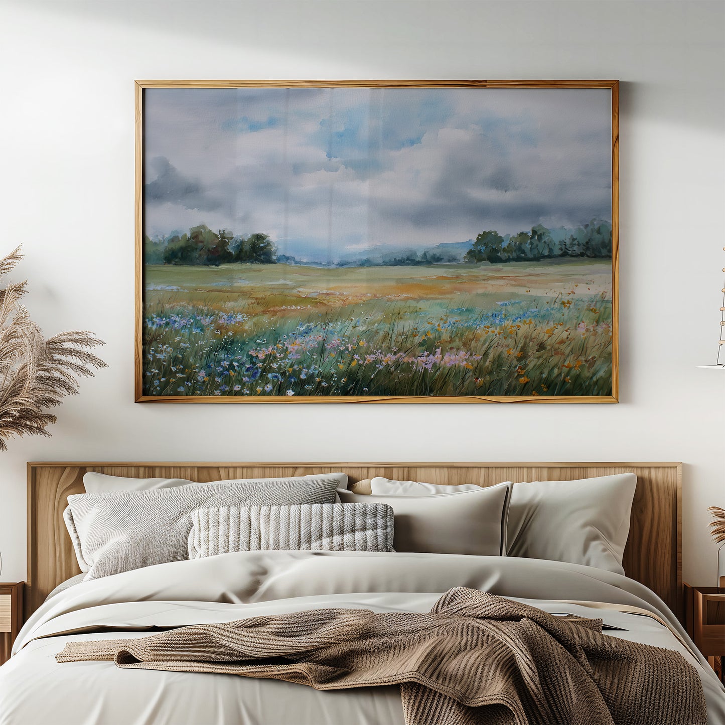 Wildflowers Between Sky And Field