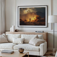 Pilgrim Faces The Desert Fire