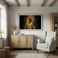 Radiant Prayer In Golden Light