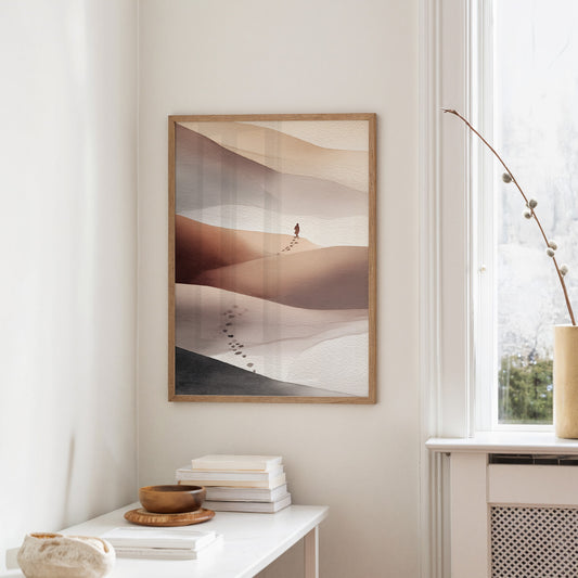 Solitary Journey Through Sand Waves