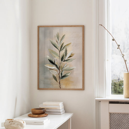 Sage Leaves In Golden Light