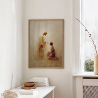 Sacred Moment On Wooden Table