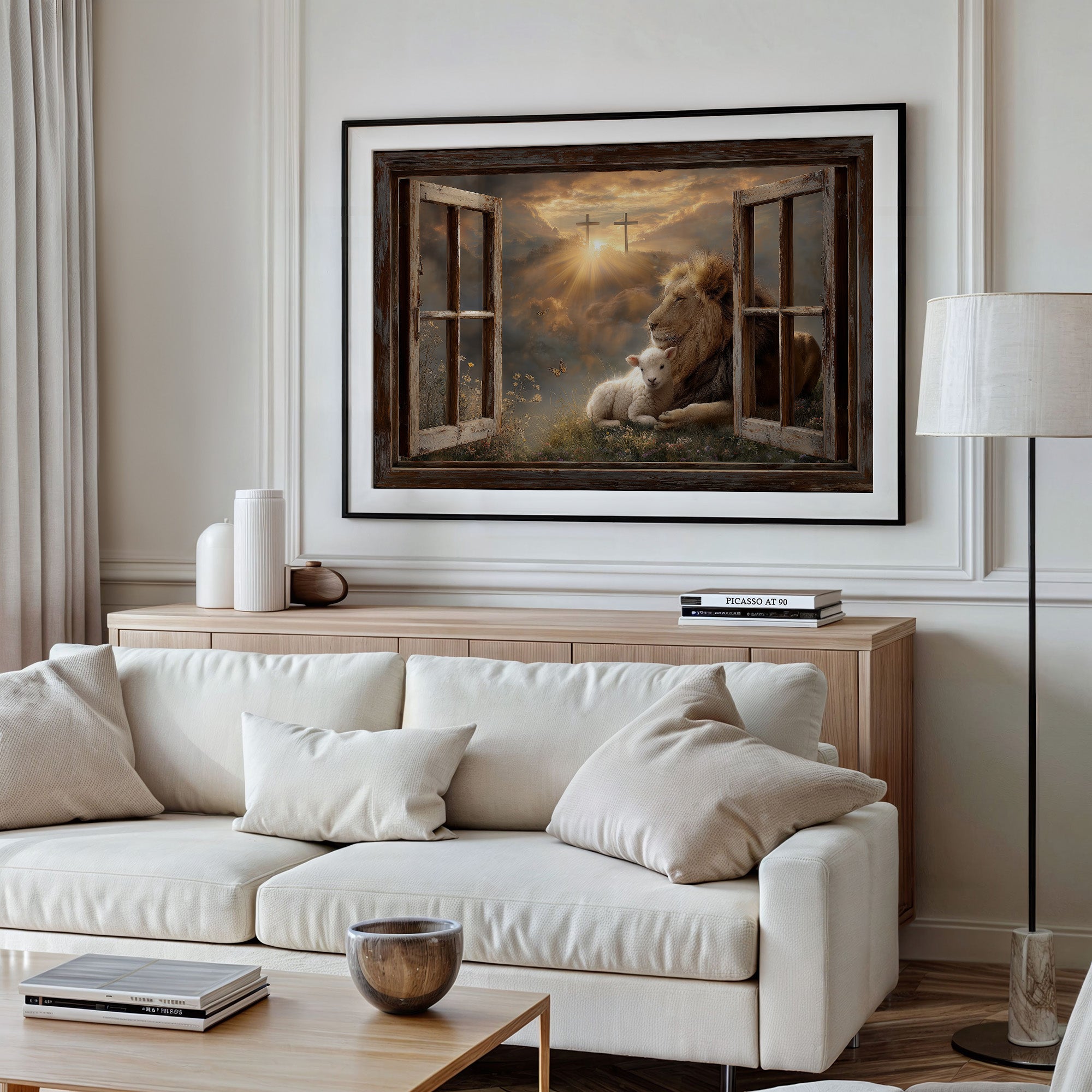 Lion And Lamb Under Heaven's Light