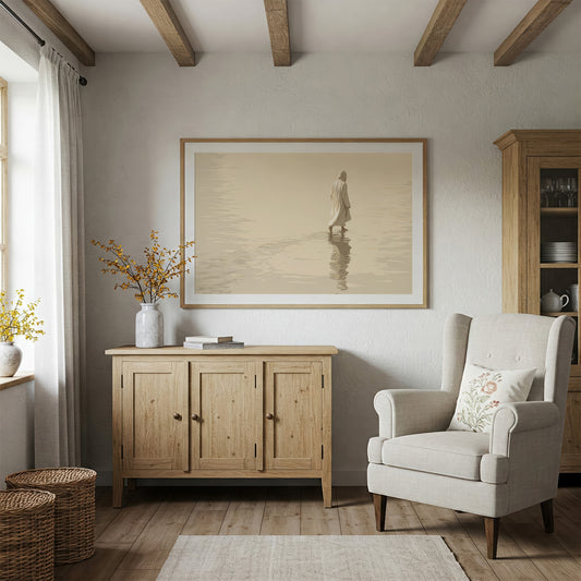 Solitary Path Across Still Waters