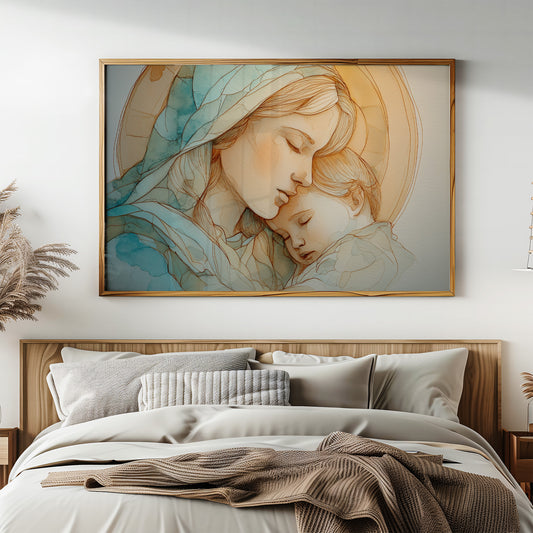 Tender Moments In Aqua Gold