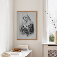 Quiet Prayer On Rustic Wood