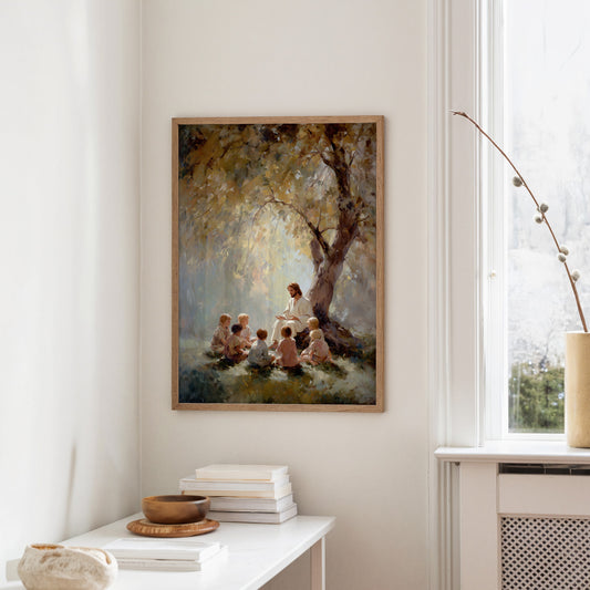 Gentle Words Beneath Autumn Boughs