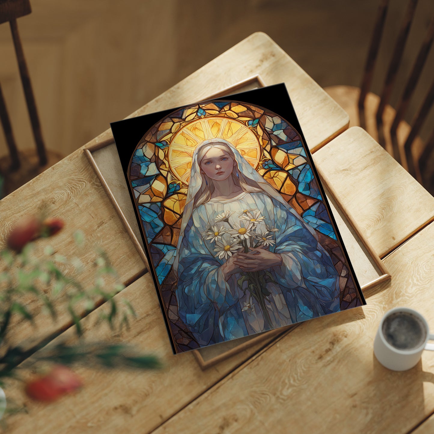 Daisies Held In Sacred Light