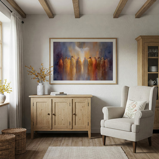 Light Ascends Through Gathered Souls