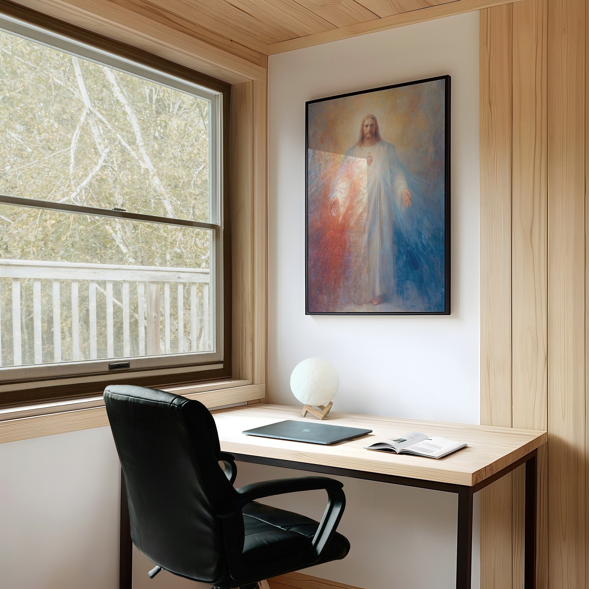 Sacred Light On Wooden Rest