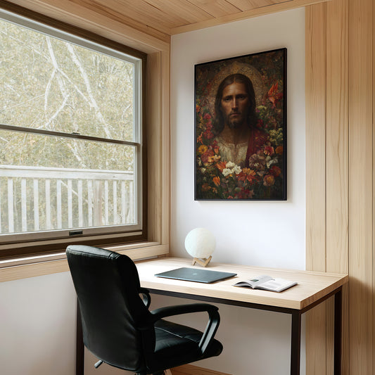 Sacred Blossoms Frame Ancient Grace