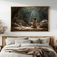 Sunbeams Pierce The Forest Silence