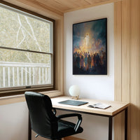 Light Beckons Through Celestial Mist