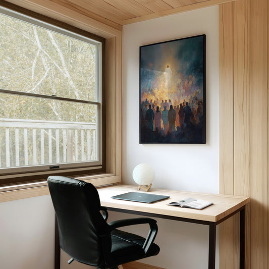 Light Beckons Through Celestial Mist