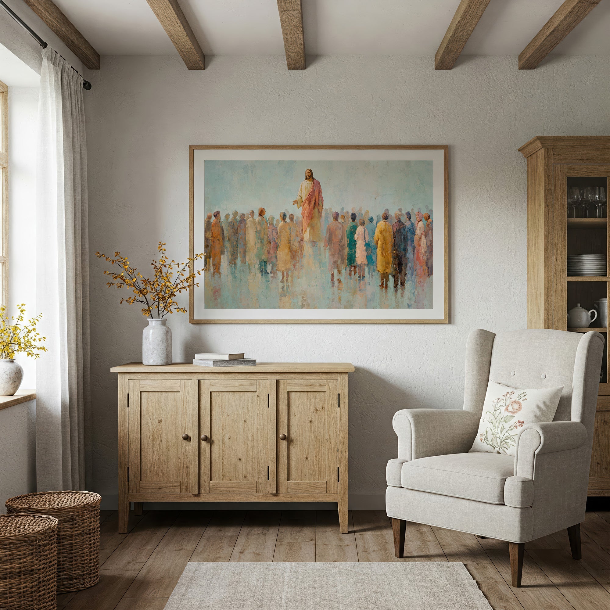 Gathered Among Soft Pastels