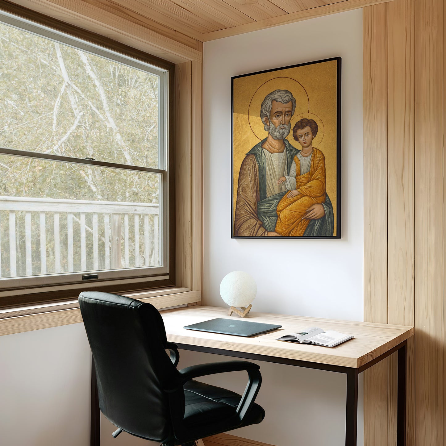 Sacred Gold Upon Weathered Wood