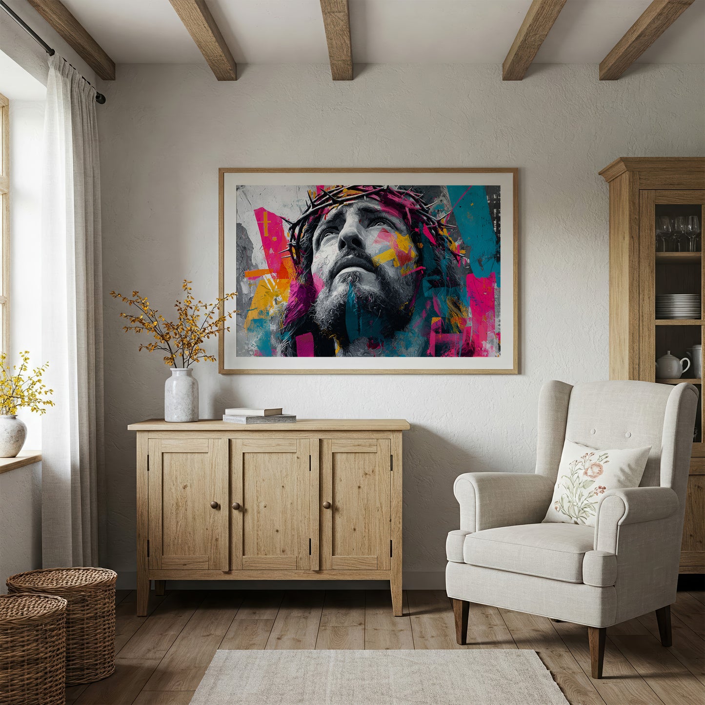 Faith Painted In Neon Prayer