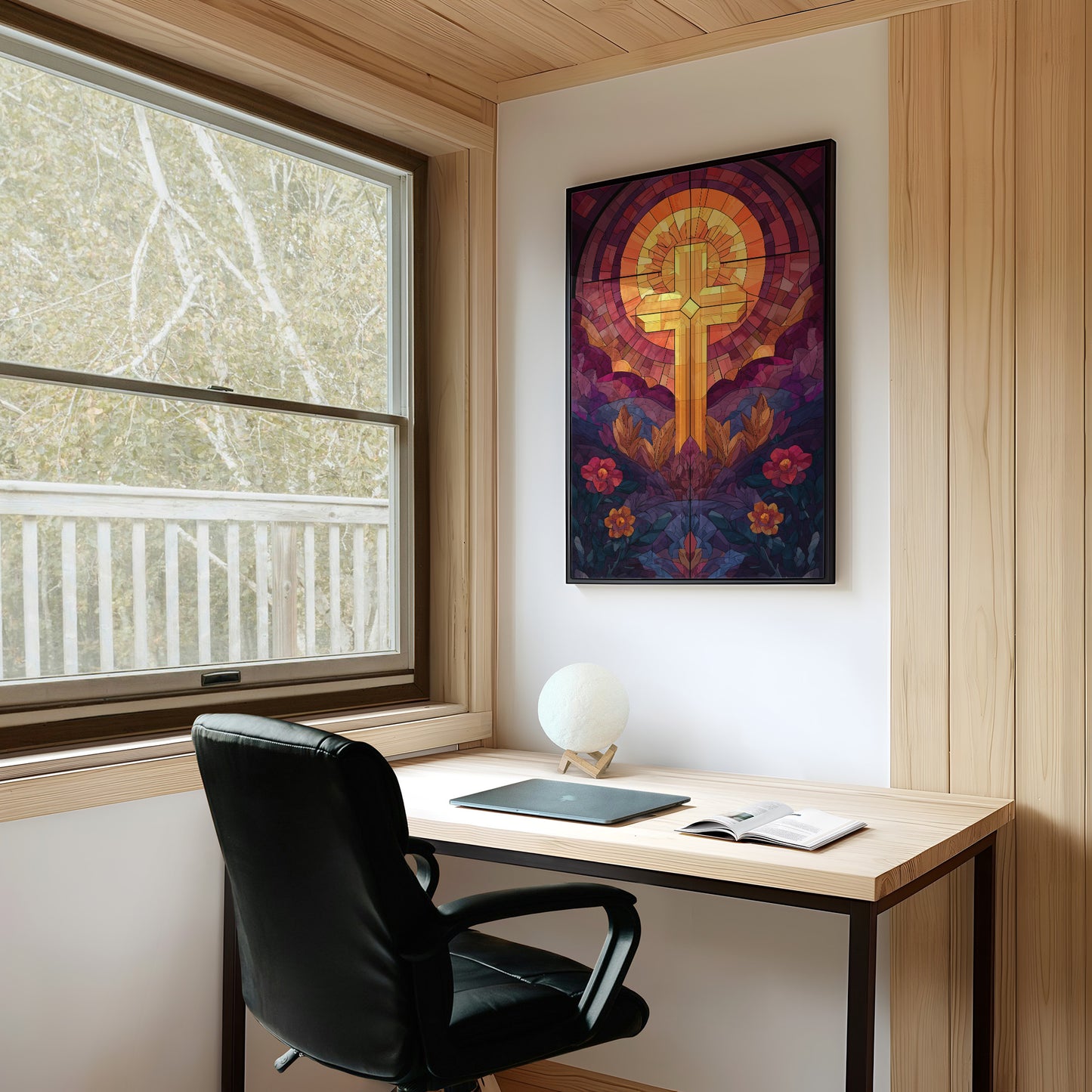 Sacred Light Among Garden Blooms