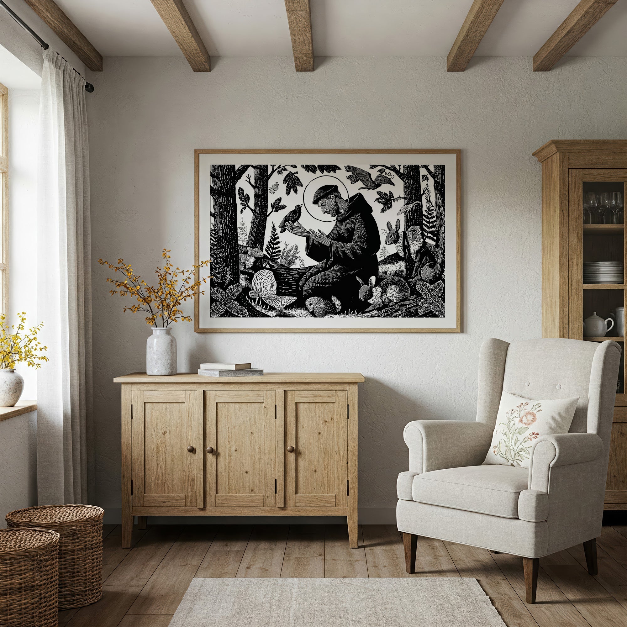 Creatures Gather At His Feet