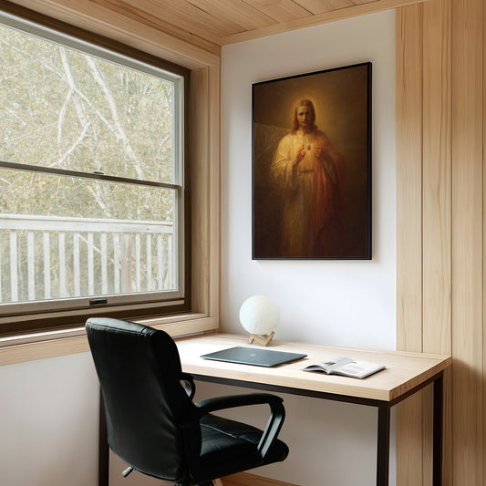 Faith Rests On Weathered Wood