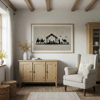 Silent Night In Ink Silhouettes