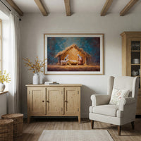 Sacred Light Among Humble Straw