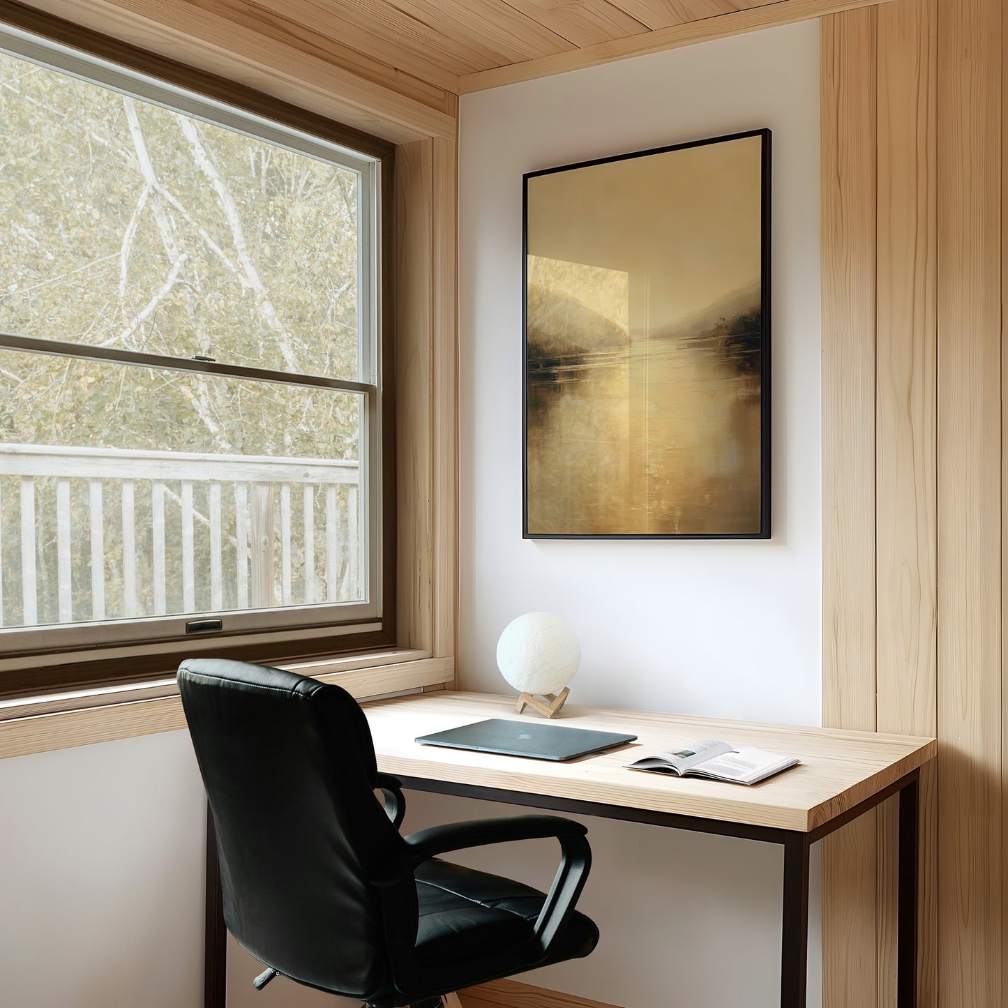 Amber Memories On Wooden Table