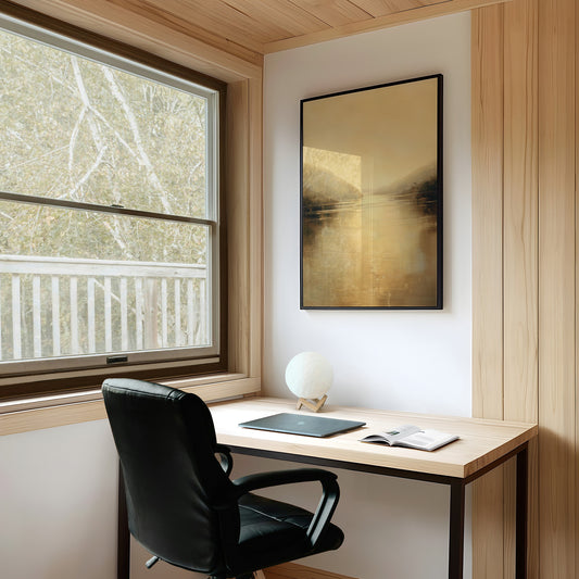 Amber Memories On Wooden Table