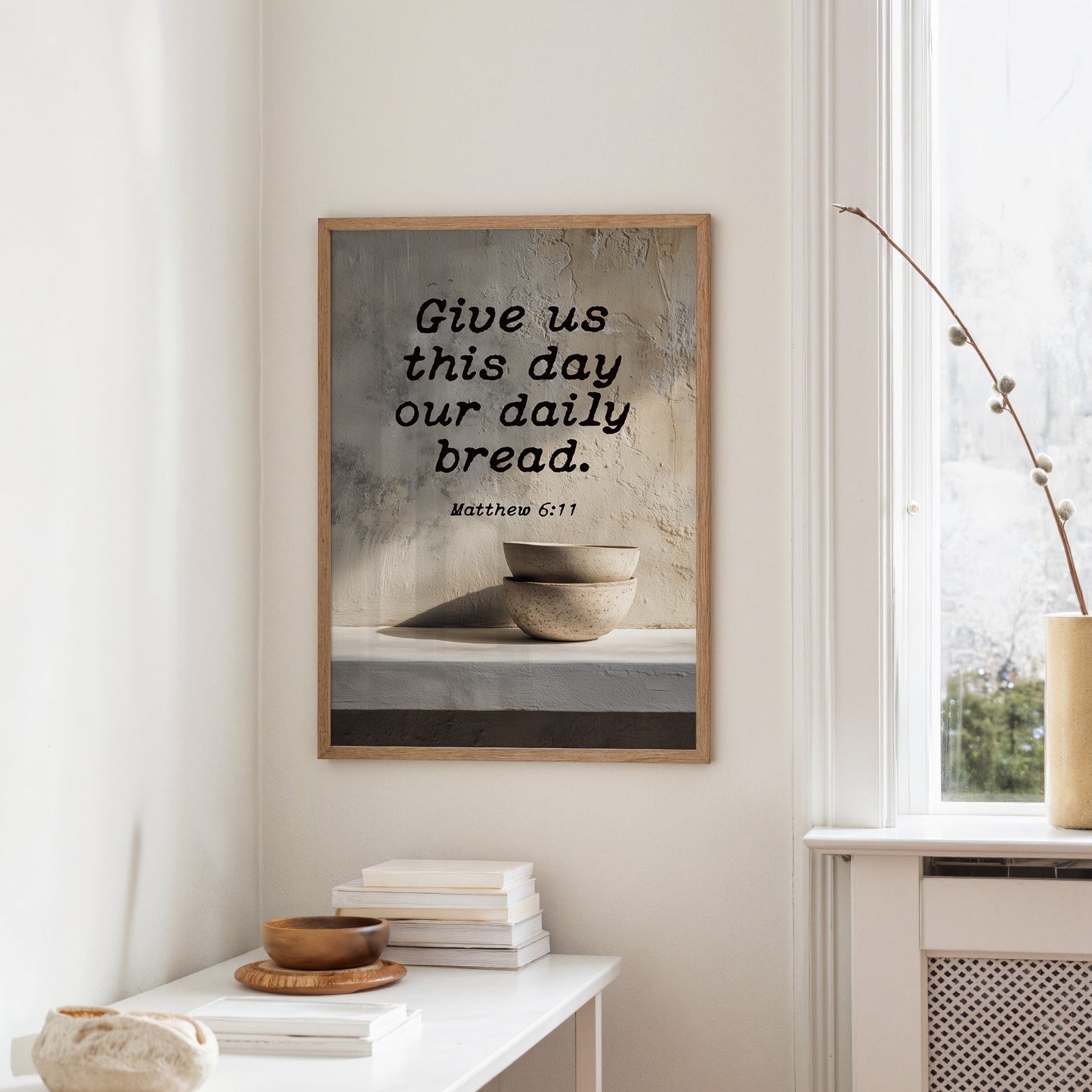 Morning Prayer On Rustic Wood