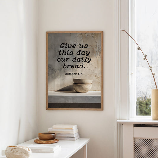 Morning Prayer On Rustic Wood