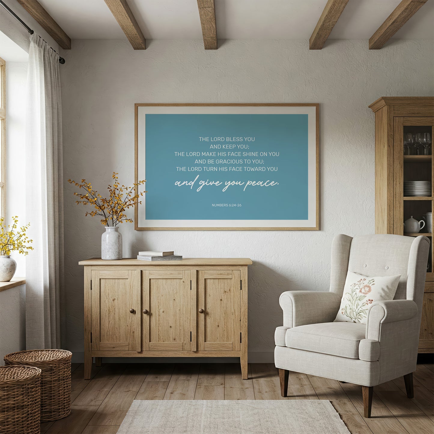 Ancient Blessing On Teal Waters