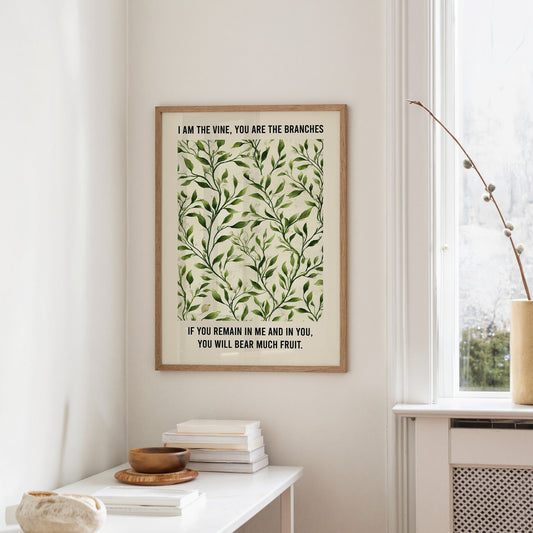 Verdant Words On Wooden Rest