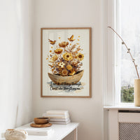 Golden Blooms Carry Faith's Promise