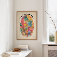 Vibrant Identity On Wooden Table