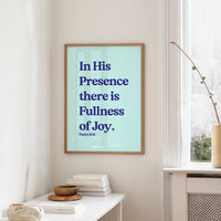 Sacred Words On Mint Canvas