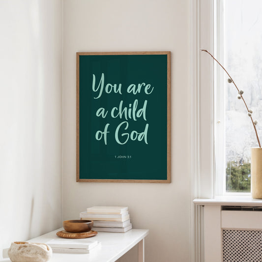 Sacred Words In Mint Glow