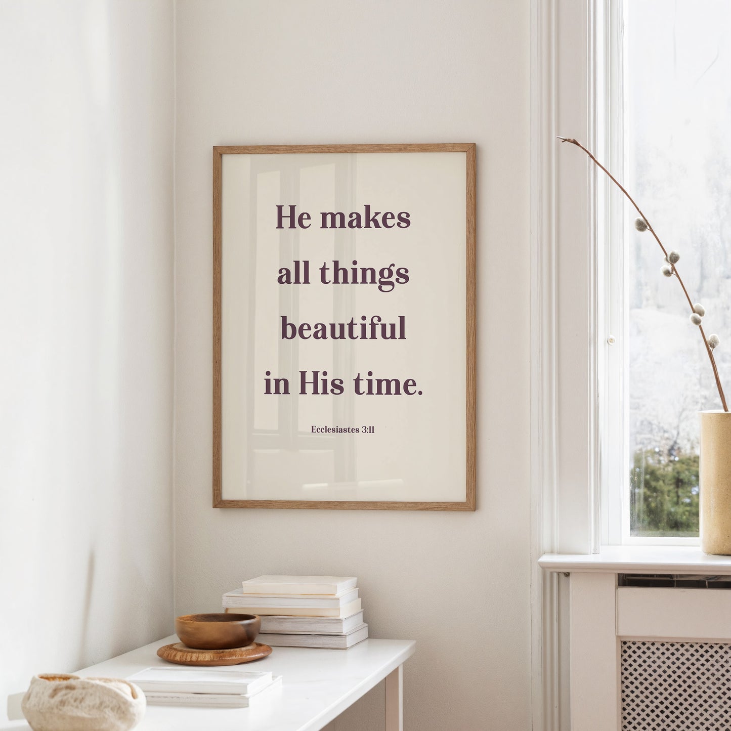 Words Bloom In Sacred Simplicity